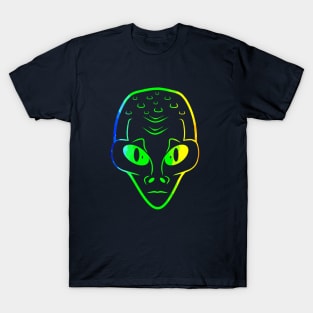Alien Head Sci Fi T-Shirt